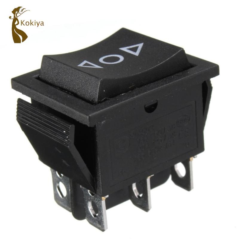 6 Chân DPDT Bật Tắt Công Tắc Cửa Sổ Điện Tạm Thời Rocker Nút Điều Khiển 12V