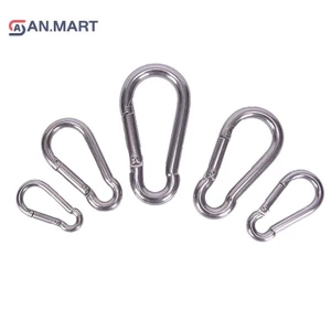 Bigdealssuper 304 Lò xo thép không gỉ Carabiner Snap Hook Móc khóa Liên kết nhanh Khóa siêu