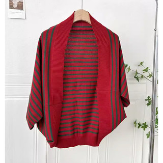 Len Sọc Khăn Choàng Dệt Kim, Phù Hợp Cardigan Thu Đông