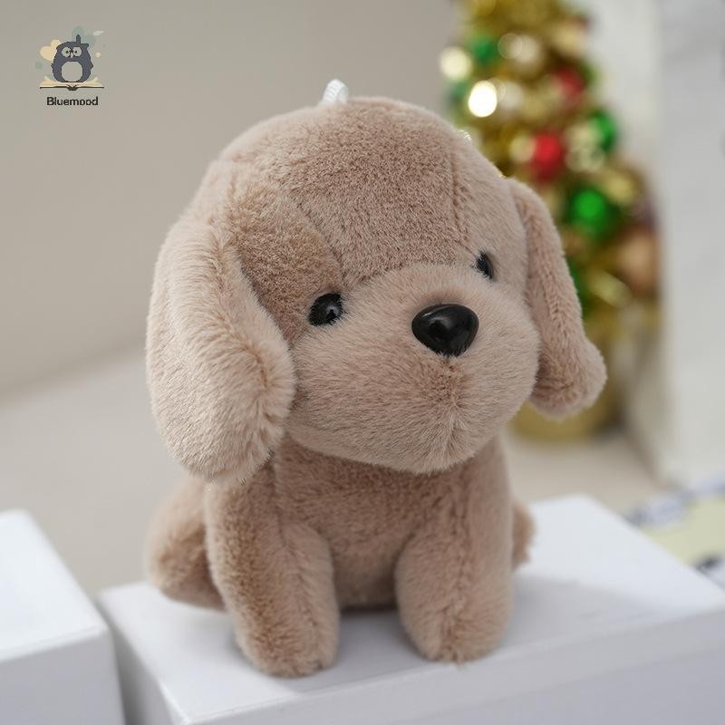 [Bluemood] Hoạt Hình Dễ Thương Ngồi Chó Con Sang Trọng Mặt Dây Chuyền Búp Bê Nhồi Bông Đáng Yêu Móc Khóa Sang Trọng Túi Cho Chó Quyến Rũ Kid Quà Tặng Mới