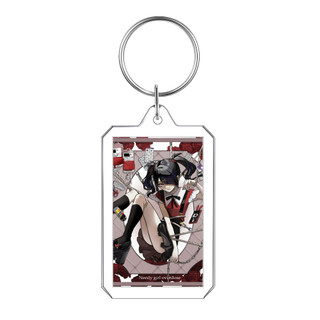 Photo Album NEEDY GIRL OVERDOSE Rain Game Figure Keychain Bag Decorate Backpack Acrylic Cosplay Props Pendant Cartoon A