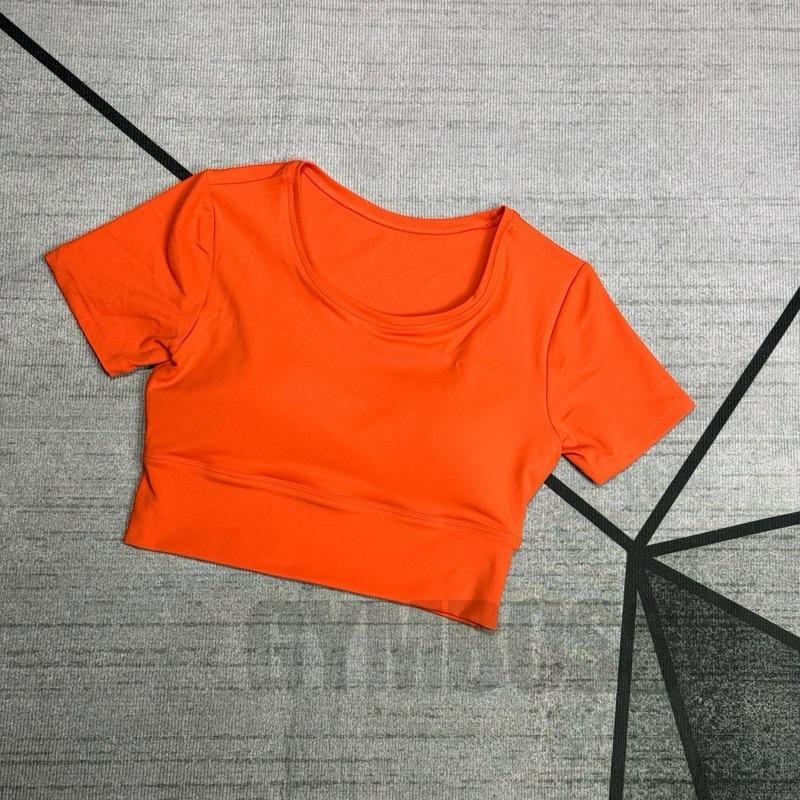 Áo Croptop Tập Gym,Yoga Cao Cấp,Chất Poly Mềm Mịn,Co Giãn,Tôn Form,Sẵn Mút Rời Thay Thế Tiện Lợi GB234