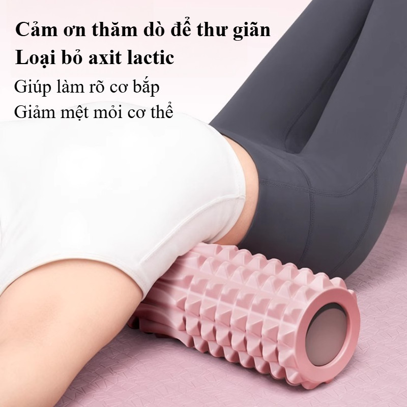 Con lăn Yoga Massage Foam Roller,Cơ Thể Giãn,Massage thư giãn,Dụng cụ kéo giãn cơ bắp