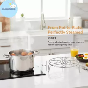 Pufangbliss Trứng Hấp Ra Thép Không Gỉ 3Leg Giá Đỡ Chân Máy Cho Nồi Áp Suất Nồi Hơi Nồi Phụ Kiện Nhà Bếp VN