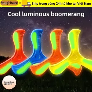 SNUGHOUSE Dạ Quang Boomerang, Quay Lại 360 Độ Mềm EVA Trẻ Em Boomerang, Đồ Chơi Tên Lửa Bay Tương Tác Di Động Người Lớn-kids