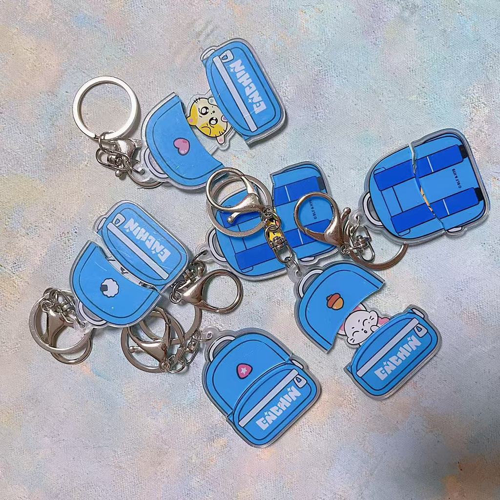 Móc khóa móc khóa Acrylic thần tượng kpop Enhypen ENCHIN (Có thể co giãn)