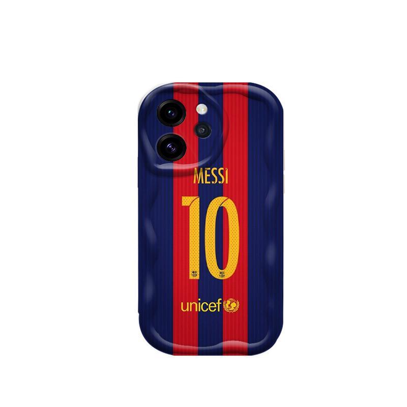 Vỏ Silicon Hoạt Hình Cho OPPO Reno Reno 14 15 Pro Mini 15F 14F 13F 3D Vỏ Điện Thoại Mềm TPU NO.10 Bóng Đá World Cup Messi Ốp Lưng Chống Sốc