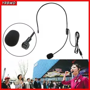 Micrô có dây YRBWD, Micrô tai nghe linh hoạt cắm 3,5 mm, Bộ khuếch đại âm lượng ghi Video Mic nghe nói di động