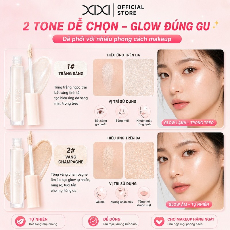 Xixi Kem Tạo Khối Dạng Lỏng, Chỉnh Sửa Ba Chiều, Mờ Tự Nhiên, Làm Sáng Bóng Mũi, Bóng Bên D741