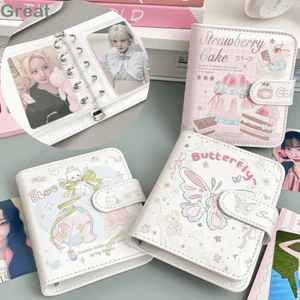 Album Thẻ Lưới TUYỆT VỜI, Sách Bao Da M5, Di Động Có Thể Tháo Rời 20 Trang Bên Trong Họa Tiết Hoạt Hình Thẻ Thần Tượng Lưu Trữ Thẻ Sách Bộ Sưu Tập Ảnh