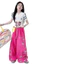 Bé Gái Cổ Chữ V Ngắn Tay Mùa Hè Phong Cách Mới Trẻ Em Chấm Bi In Chữ Top