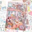 GETVOW Bộ sưu tập nhãn dán cảnh quan thu nhỏ, Nhãn dán cảnh quan PET thủ công DIY, 2 chủ đề Nhãn dán trò chơi đồ chơi DIY có thể tháo rời Hoạt động trẻ em