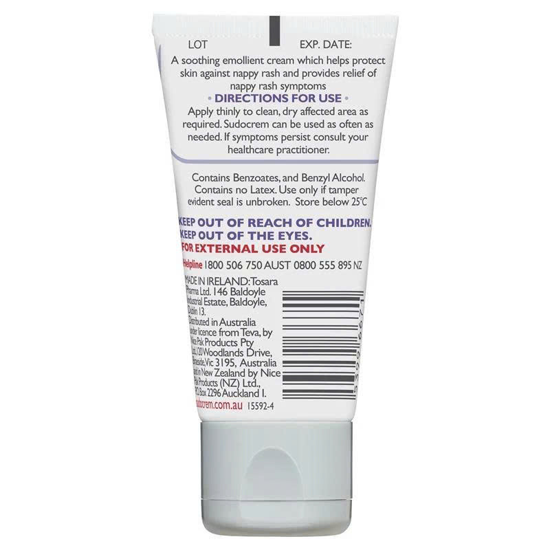 Kem hăm cho bé Sudocrem Healing Cream Zinc Oxide của Úc