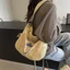 Túi Vải Thời Trang Túi Chữ Nữ Dung Tích Lớn 2024 Tote Phù Hợp Với Người Đi Lại Đeo Vai Túi