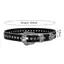Siyuyan Cá Tính Gothic Kim Cương Giả Thắt Lưng Nữ Thời Trang Bé Gái Da PU Thắt Lưng Tây Cao Bồi Y2K Retro Quần Jean Váy Trang Trí Dây Thắt Lưng VN