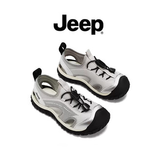 JEEP Giày Sandal Bảo Vệ Ngón Chân Phong Cách Mới Bé Trai Nhẹ Thoáng Khí Chống Trơn Trượt