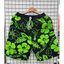 Quần short đi biển thời trang unisex in họa tiết dâm bụt 3D, quần short kỳ nghỉ dáng rộng nhanh khô