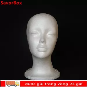 SAVORBOX Head Model Giá Trắng Rộng Giả Tóc Giả Nữ