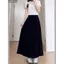 Kích thước lớn Yamamoto Culottes Eo cao ôm hơn trông rộng rãi thoải mái Quần ống rộng thông thường