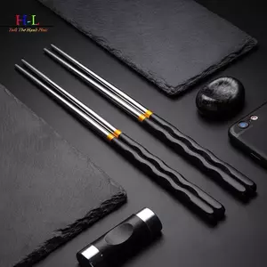 HL 1 Cặp Chopstis Inox Chống Trơn Trượt Gia Đình Không Biến Dạng Chopstis LMWU
