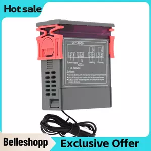 Belleshopp Bộ Điều Khiển Nhiệt Độ -1000 Kỹ Thuật Số Với Cảm Biến Nhiệt Độ Điện Điều Khiển Nhiệt Độ 110-220V
