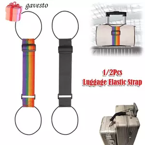 GAVESTO 1 / 2 Cái Dây đeo đàn hồi hành lý, Dây nối hành lý đa năng có thể điều chỉnh, Vali du lịch có thể tái sử dụng di động Dây đeo cố định Phụ kiện Luggag