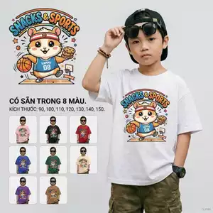 Áo phông bé trai từ 2-12 tuổi Dễ phối đồ Mềm mịn Mặc hằng ngày