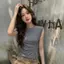 Thiết kế phong cách mới mùa hè Ba nút xếp ly phiên bản Hàn Quốc Áo thun cao cấp dành cho nữ