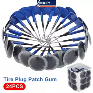 MAKY 24 Miếng Dán Lốp Bộ 36 * 4mm Miếng Dán Sửa Chữa Lốp Bộ Cắm Nấm Miếng Dán Kẹo Cao Su Cho Lốp Tread Sửa Chữa Đâm thủng VN