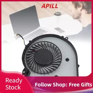 Apill Quạt làm mát CPU thay thế máy tính xách tay bền 4 đầu nối nguồn cho 17 Bs058cl Bs077cl Bs011dx Bs049dx