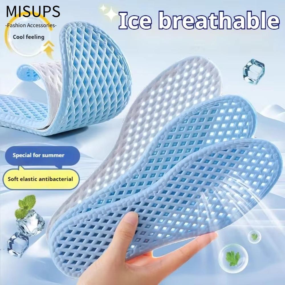 MISUPS Đế mát mẻ, Lưới xốp chống sốc Tấm lót thoáng khí, thấm mồ hôi Độ đàn hồi cao Đế lót cảm giác mát mẻ