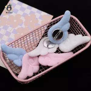 1 Đôi Cánh Thiên Thần Nhỏ Thổ Cẩm Phong Cách Nhật Bản Ngọt Ngào Trang Trí Quần Áo Y2K Sang Trọng Túi Mũ Phụ Kiện Mới