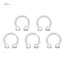 PNPIA- Acrylic Trong Suốt Lưỡi Barbell Rốn Nhẫn Lông Mày Mũi Body Piercing Trang Sức