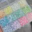 Bluelover 12 / 24 Lưới Siêu Hỗn Hợp Màu Thủy Tinh Hạt Cơm Bộ Hạt Rời Hạt Handmade DIY Vòng Tay Nelace Đính Hạt Chất Liệu Phụ Kiện Trang Sức Mới