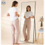 Phong cách Nhật Bản Phong cách Muji / Quần Pyjama Cotton nguyên chất kẻ sọc phong cách cặp đôi / Quần dài dáng rộng phong cách mỏng / Quần Pyjama mùa hè có thể mặc bên ngoài