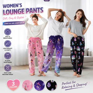 Hoạt Hình Nữ Lông Cừu Lót Pyjama Quần Mềm Flannel Ấm Áp Rời Thường Ngày Thu Đông Nhà Loungewear Ngủ Đáy