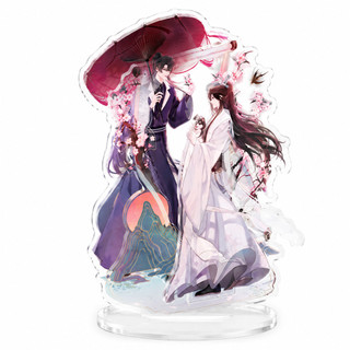 Mô hình Standee Husky và sư tôn mèo trắng của hắn Mặc Nhiên Sở Vãn Ninh Acrylic Manhua Bl phụ kiện trang trí để bàn