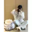 Milyfashion Lười Mỏng Chống Nắng Phiên Bản Hàn Quốc Áo Thun In Hình Mùa Hè Rời Dài Tay Top Y2K JSU4