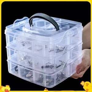 Hộp Bảo Quản Trang Sức Trong Suốt Dung Tích Lớn Hoàn Thiện Hộp Nelace Nhẫn Bông Tai Hộp Bảo Quản Hộp Trang Sức Hộp Trang Trí