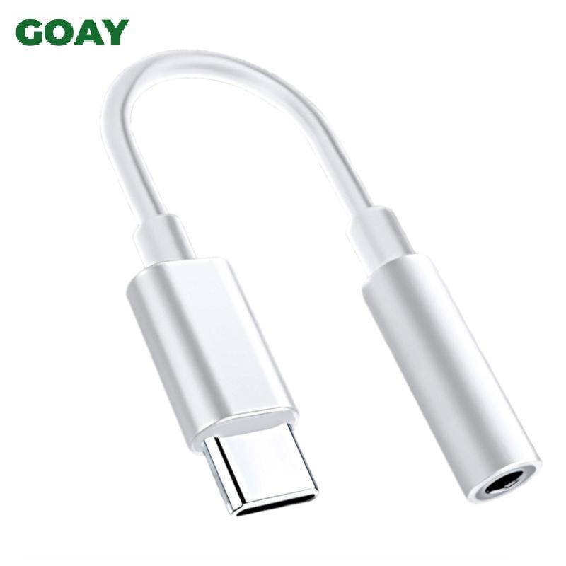Tai nghe GOAY Type C 3.5 Ja USB C sang 3.5mm Bộ chuyển đổi tai nghe AUX Cáp âm thanh VN