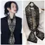 Xuân Thu Phong cách mới Khăn lụa dài hẹp dành cho nữ Dây buộc tóc phiên bản Hàn Quốc Streamer Tie Bag Phù hợp với áo sơ mi Khăn quàng nhỏ