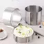 AA 1 Chiếc Thép Không Gỉ Kính Thiên Văn Mousse Vòng Tròn Khuôn Chống Rỉ Có Thể Điều Chỉnh Bánh Mousse Vòng Để Dễ Dàng Phát Hành Vòng Nướng Dụng Cụ VN