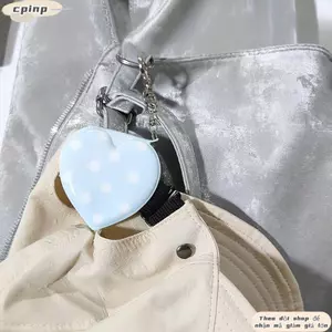 CPINCP 1 Kẹp Mũ, Túi Charm Móc Khóa Đa Năng Mũ Giá Đỡ, Trái Tim Từ Tính Chất Lượng Cao Chấm Bi Kính Mát Giá Đỡ Dễ Thương Trang Trí Phụ Kiện