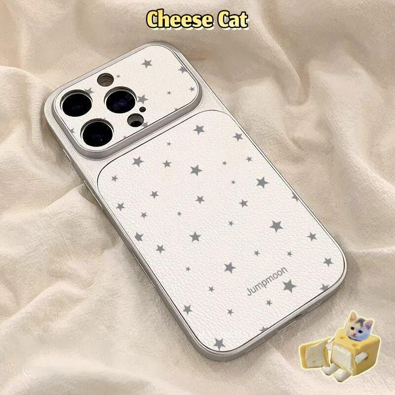 Full Màn Hình Trái Tim Ngôi Sao Ốp Lưng Điện Thoại iPhone 17 Pro 16 Plus 15 14 11 12 13 Pro Max XR Xs Max Da Bảo Vệ