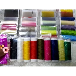 Vỉ 9 cuộn chỉ khâu màu sắc, nguyên liệu Handmade, phụ kiện may mặc