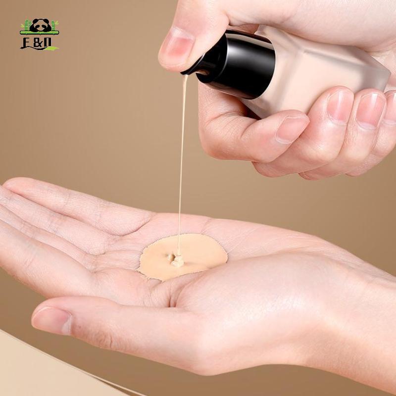 [F & O] 15 / 30ml Chai bơm rỗng Thủy tinh dạng lỏng nền hộp đựng trang điểm Chai vuông trong suốt Chai bơm di động EMKK