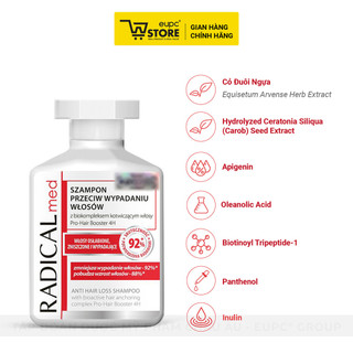 Dầu Gội Giúp Giảm Rụng Tóc Radical Med 300ml Dưỡng Ẩm, Chăm Sóc Tóc Và Da Đầu, Giúp Tóc Chắc Khỏe EUPC STORE