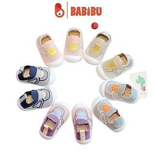 Giày bún tập đi phối lưới đế chống trơn trượt cho bé