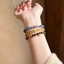 Sự giàu có Citrine Hổ Mắt Đá Đôi Vòng Tay Mới Sang Trọng Niche Có Thể Xếp Chồng May Mắn Quyến Rũ Nữ Tay Trang Trí