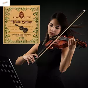 Dây đàn violin sư tử ZENZON King, Bộ dây đàn violin lõi thép V134, Phụ kiện đàn violin Cuộn dây đồng trắng buổi hòa nhạc phổ thông